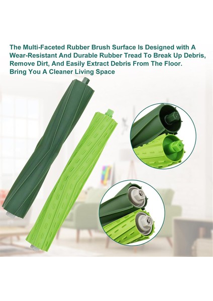 Irobot Roomba Combo J7+/plus Robot Süpürge, Çok Yüzeyli Kauçuk Silindir Fırçası Için Uyumlu Yedek Parçalar (Yurt Dışından) fırsatları