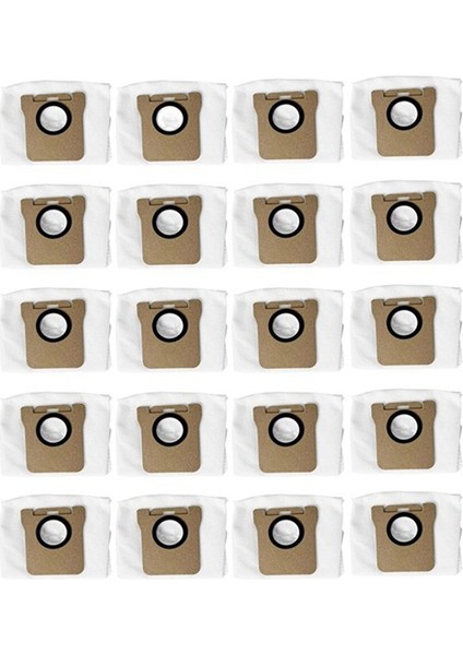 Dreame Bot L10S Ultra/ S10/ S10 Pro Robot Süpürge Aksesuarları Için 20 Adet Yedek Toz Torbası (Yurt Dışından)