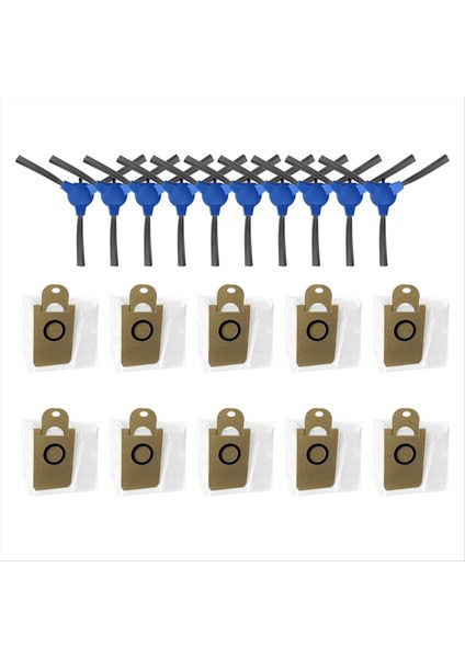 Miwhole M9 Mini Robot Süpürge Için Döner Yan Fırça Toz Torbası Yedek Parça Aksesuarları (Yurt Dışından)