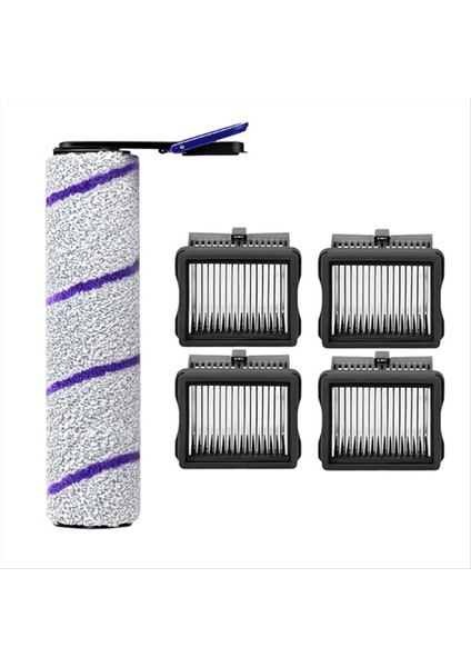 Narwal S20 Pro Kablosuz Islak Kuru Elektrikli Süpürge Için 1 Rulo Fırça ve 4 Filtre Yedek Parçası (Yurt Dışından) fırsatları