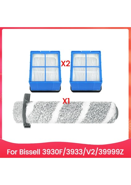 Bissell 3930F 3933 V2 39999Z Kablosuz Islak ve Kuru Elektrikli Süpürge Için 3 Adet Rulo Fırça ve Hepa Filtre Aksesuar Seti (Yurt Dışından)
