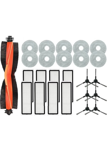 Xiaomi Robot Süpürge S20+ / S10 Plus / B108GL / B105 /B108CN B113CN Parçalar Aksesuarlar Filtre Ana Yan Fırça Paspas (Yurt Dışından)