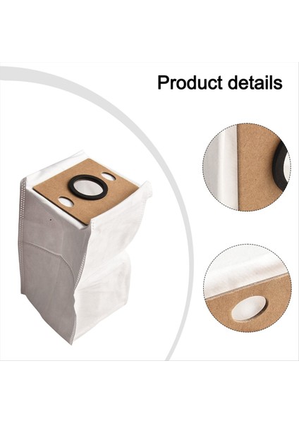 Ilıfe V9 Pro Otomatik Boşaltma Robot Süpürge Yedek Parçaları Için 4 Adet Yedek Toz Torbası (Yurt Dışından) modelleri