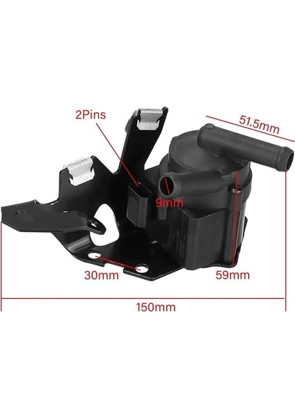 Car Turbo Elektrikli Su Pompası 9806790880 V762942380 Citroen C4 C5 Peugeot 308 508 5008 3008 2008 1 6 Thp (Yurt Dışından) modelleri