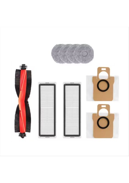 Xiaomi X20+ X20 Plus Elektrikli Süpürge Yedek Parçaları Fırça Filtresi Toz Torbası Paspas Bezi ve Ana Fırça Kapağı Seti (Yurt Dışından) modelleri