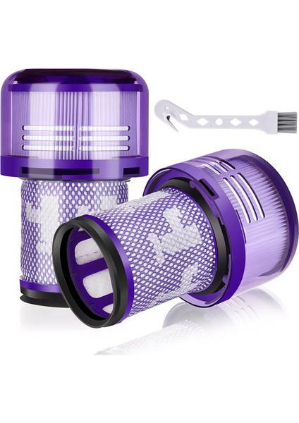 Dyson V12 Detect Slim Kablosuz Süpürge Için 2 Adet Yedek Filtre, 971517-01 Parçasıyla Karşılaştırın (Yurt Dışından)