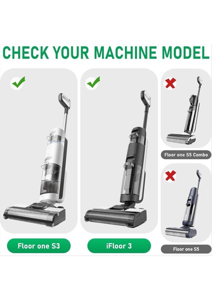 Tineco Ifloor 3 ve Floor One S3 Kablosuz Islak Kuru Elektrikli Süpürge Için Yedek Fırça Silindirleri ve Hepa Filtre Kitleri (Yurt Dışından) modelleri