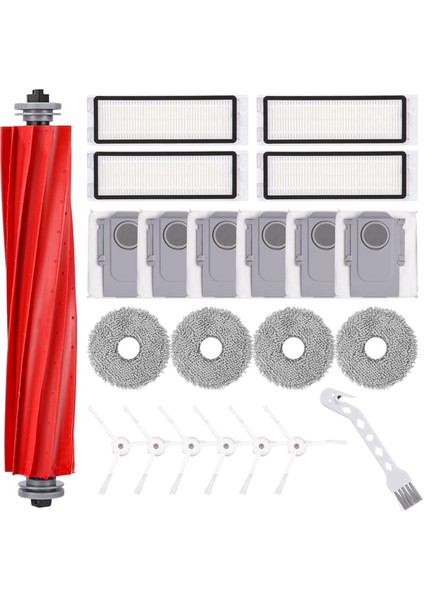 Roborock Q Revo Pro/q Revo S/q Revo Maxv Robot Süpürge Parçaları Ana Yan Fırça Hepa Filtre Paspas Bezi Toz Torbaları (Yurt Dışından)