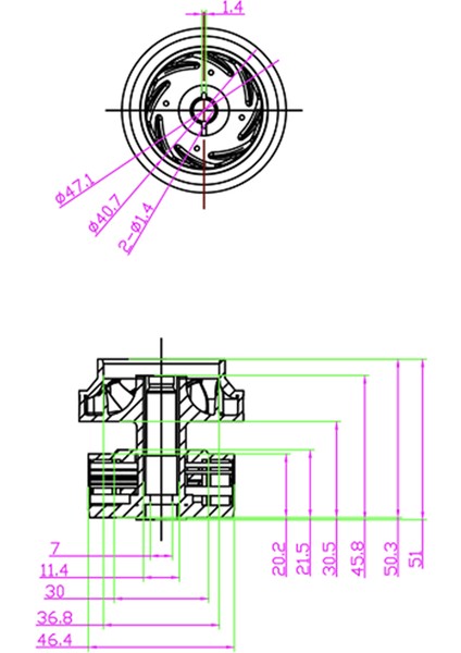 3x Su Pompası Motor Için Iç Rotor Elektrikli Su Pompası 161A0-39015 161A0-29015 Toyota Prıus ZVW30 2010-2015 (Yurt Dışından) modelleri