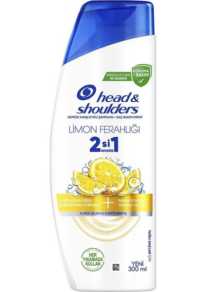 H&s Samp. 300 ml Limon Ferahligi 2in1 2 Adet