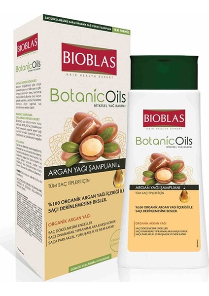 Bioblas Şampuan Botanic Oils 360 ml Argan Yağı 4 Adet