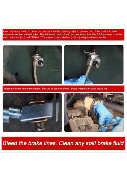 Ön ve Arka Ss Jeep Jk Wrangler 4inch-6inch Asansör 89716 2007-2018 Için Örgülü Fren Hatları (Yurt Dışından) fırsatları