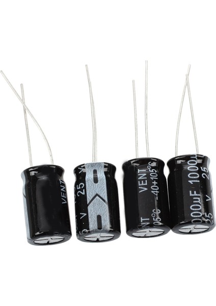 40 Pcs 1000UF 25V 105C Radyal Elektrolitik Kapasitörler Siyah 10X17MM (Yurt Dışından) fiyatları