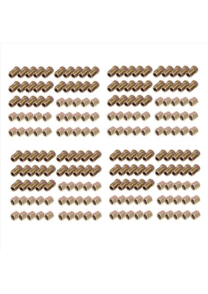 200PCS Erkek / Dişi Uç Birliği Fren Boru Vidalı Fındık M10 x 1mm 3 / 16INCH Od Bakır Fren Tüpleri Hat Boru Bağlantı Metriği (Yurt Dışından)
