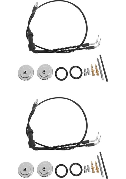 2x Tors Sil Silme Yamaha Banshee Gaz Kelebeği Kablo Kapakları Rölanti Vidaları Için Eliminator Kiti (Yurt Dışından)