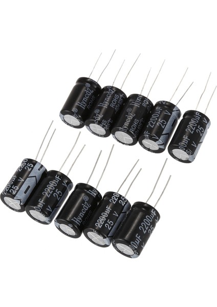 20 Pcs Siyah 2200UF 25V Radyal Alüminyum Elektrolitik Kapasitörler 1 3 x 1 3 x 2 1cm (Yurt Dışından) fiyatları