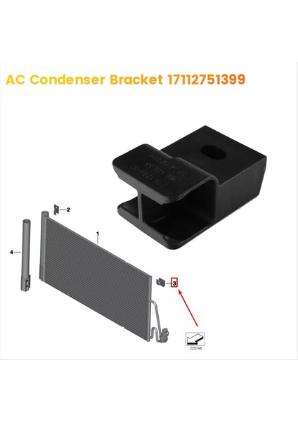 Bmw Mini Clubman R55 R56 R57 R58 R59 R60 R61 2005-2016 Kondenser Montaj Tutucu (Yurt Dışından) fiyatları