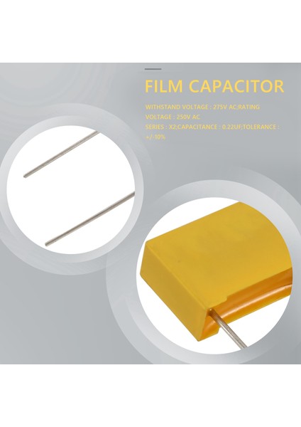 10 Pcs Ac 275V 0 22UF Polipropilen Film Güvenlik Kapasitörleri Mpx (Yurt Dışından) indirimleri