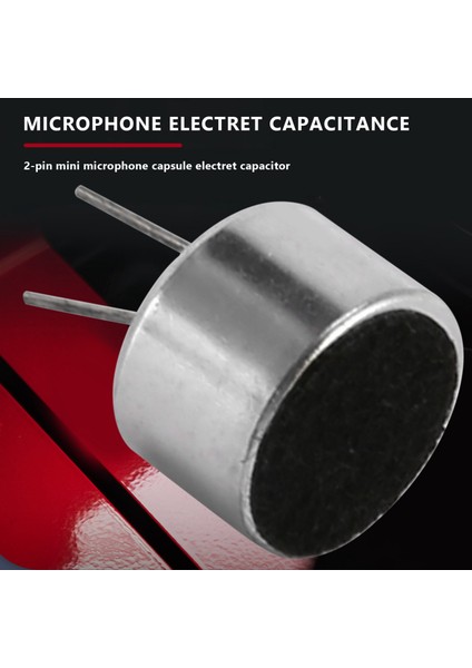 10 Adet 2 Pin Mini Mikrofon Kapsül Elektret Kondenser Mikrofon Gümüş Tonu Siyah (Yurt Dışından) fırsatları