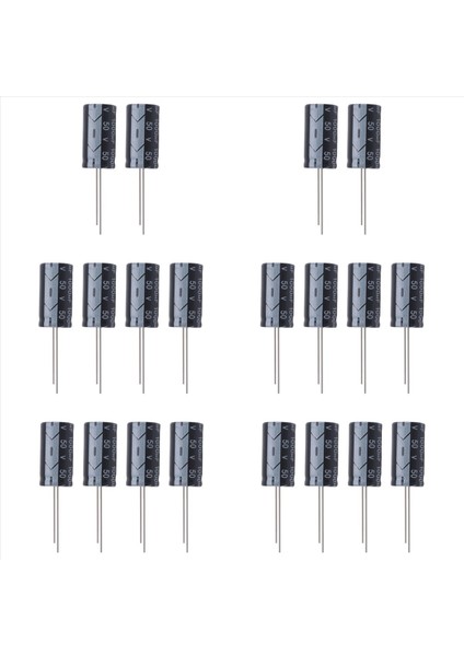 20 Pcs 1000UF 50V 13X25MM Alüminyum Elektrolitik Kapasitörler Siyah (Yurt Dışından) modelleri