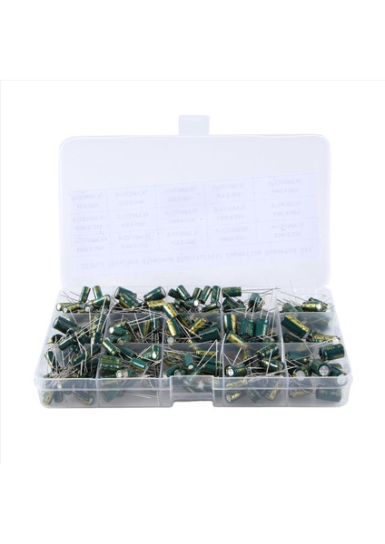 225PCS Alüminyum Elektrolitik Kapasitör Frekans Satır Içi Kit 15 Çeşit Özellikler Direnç Değeri (Yurt Dışından) modelleri