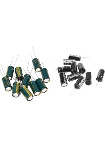 10PCS 10V 3300UF Anakart Elektrolitik Kapasitör Radyal ve 10 Pcs 16MM x 30MM 6800UF 25V (Yurt Dışından)