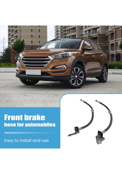 Araba Ön Fren Hortumu Ön Fren Hyundai Tucson Için Otomatik Tüp Hortumu 04-06 587322E000 587312E000 (Yurt Dışından) indirimleri
