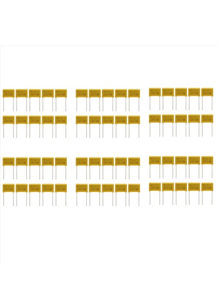 60 Pcs Ac 275V 0 22UF Polipropilen Film Güvenlik Kapasitörleri Mpx (Yurt Dışından)