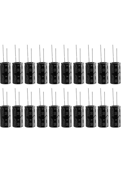 20 Pcs 2200UF 50V 105C Polarize Elektrolitik Kapasitörler 16X31MM (Yurt Dışından)