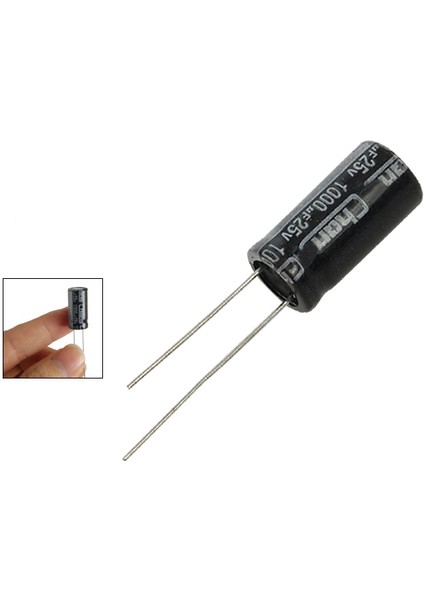 10 x 25V 1000UF 105C Radyal Elektrolitik Kapasitör 10X20MM (Yurt Dışından) fiyatları