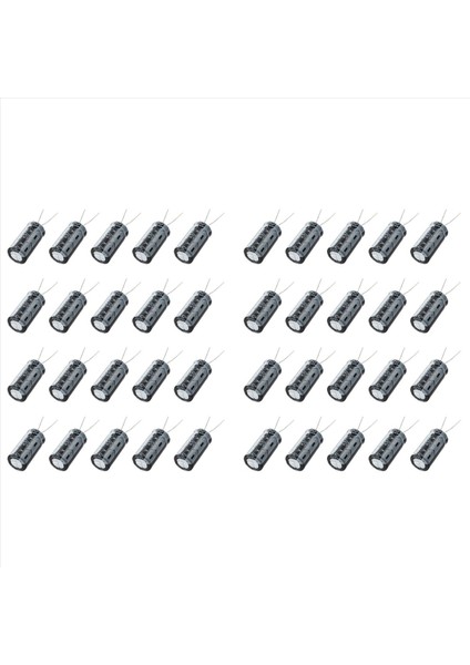 40 Pc 1000UF 50V 13X25MM Alüminyum Elektrolitik Kapasitörler Siyah (Yurt Dışından)