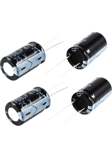4 Pcs 4700UF 25V 105C Radyal Elektrolitik Kapasitörler Siyah 26X16MM (Yurt Dışından)