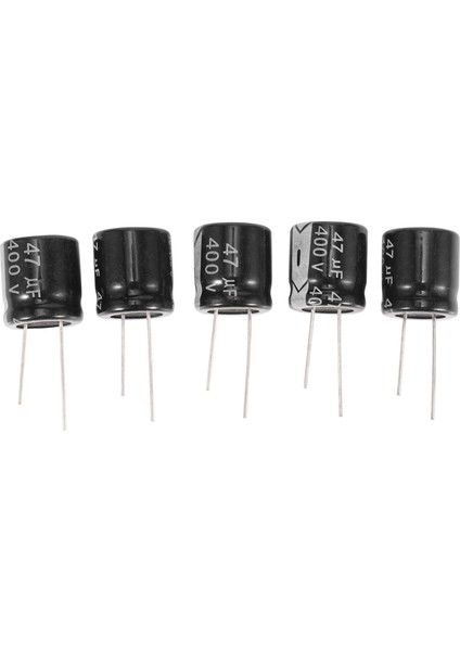 5 Pcs 400V 47UF 18 x 20MM Alüminyum Elektrolitik Kapasitör (Yurt Dışından)