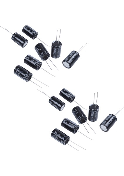 20 Pcs 22UF 400V 105C Radyal Elektrolitik Kapasitörler Siyah 13MM x 21MM (Yurt Dışından)