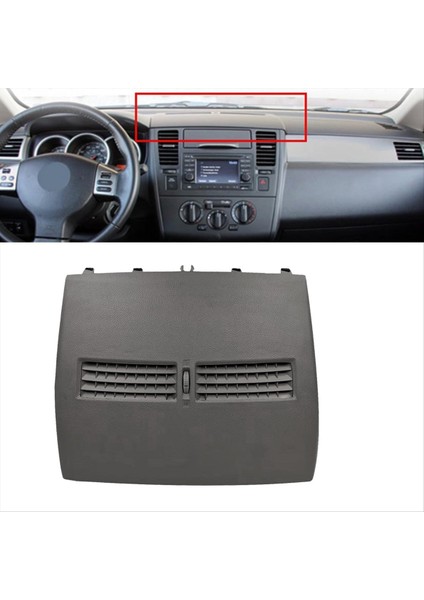 Araba Ön Üst Orta Dash A/c Hava Havalandırma Montajı Nissan Versa 2007-2012 C11 Tiida 2005-2011 Gri (Yurt Dışından) modelleri