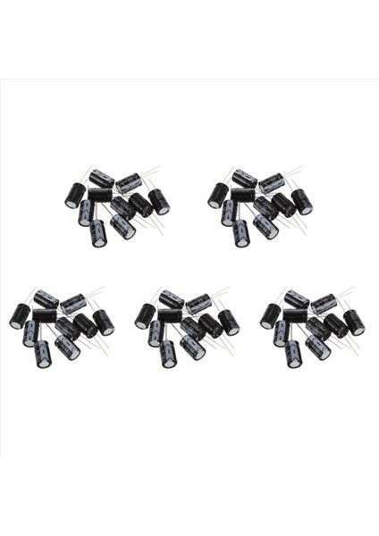 50 Pcs Siyah 2200UF 25V Radyal Alüminyum Elektrolitik Kapasitörler 1 3 x 1 3 x 2 1cm (Yurt Dışından)