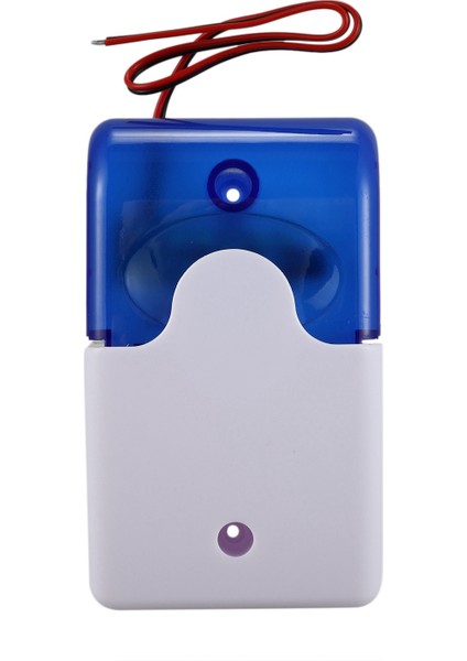 2x Mini Kablolu Strobe Uyarı Siren Dayanıklı Dc 12V Ses Alarmı Yanıp Sönen Hafif Ses Siren Korna Ev Güvenlik Alarm Sistemi 115DB Mavi ve Turuncu (Yurt Dışından) modelleri