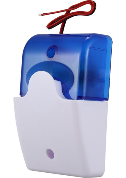 2x Mini Kablolu Strobe Uyarı Siren Dayanıklı Dc 12V Ses Alarmı Yanıp Sönen Hafif Ses Siren Korna Ev Güvenlik Alarm Sistemi 115DB Mavi ve Turuncu (Yurt Dışından) fırsatları