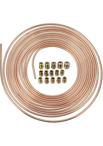 25FT 7 62M Rulo Tüp Bobini 3/16INCH Od Bakır Fren Boru Hortum Hortum Boru Hattı 15 Pcsnuts Diğerleri Ile (Yurt Dışından)