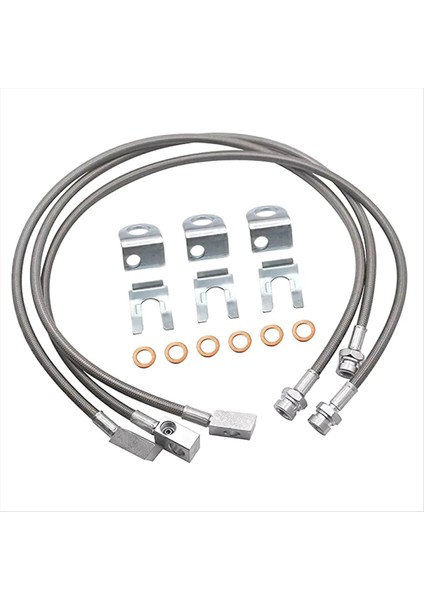 Jeep Wrangler Tj Yj 84-01 Cherokee Xj 87-06 Için Araba Genişletilmiş Paslanmaz Fren Hatları (Yurt Dışından)