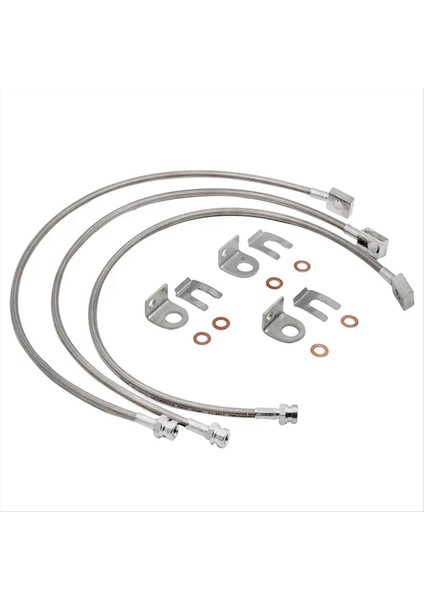 Jeep Wrangler Tj Yj 84-01 Cherokee Xj 87-06 Için Araba Genişletilmiş Paslanmaz Fren Hatları (Yurt Dışından) fiyatları