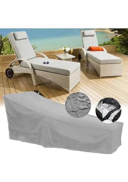 Şezlong Koruma Örtüsü Gri Lüks Yağmur Toz Kir Önleyici Branda Örtü Şezlong Kılıfı Lüx fiyatları