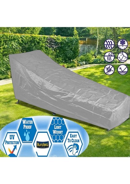 Şezlong Koruma Örtüsü Gri Lüks Yağmur Toz Kir Önleyici Branda Örtü Şezlong Kılıfı Lüx modelleri