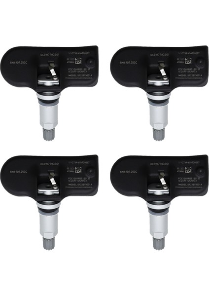 Audi A3 A5 Q5 S4 S5 Tt Vw cc Beetle Golf 433MHZ 1K0907253C 1K0998275 Için Tpms Lastik Basınç Sensörü (Yurt Dışından)