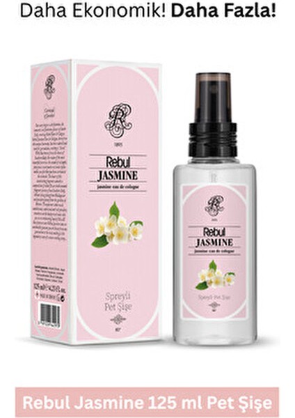 Jasmine Kolonya 125 ml 80 Derece Fresh Koku ile Plastik Ambalajda fiyatları