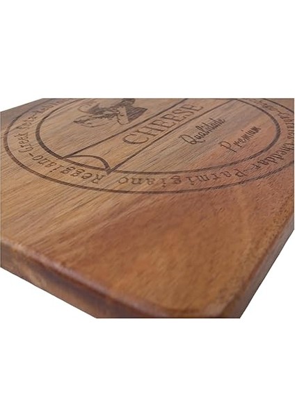 4 Parça Akasya Ağacı Peynir Sunum Tabağı Seti - Doğal Ahşap Peynir Sunum Tepsisi - Şık Servis Tahtası ve Çatal Bıçak Takımı - Misafir Ağırlama ve Mutfak Için indirimleri