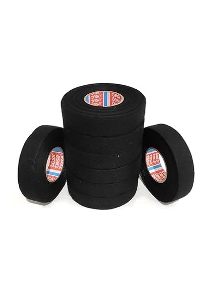 Evi Bez Bant Tüylü 19MMX15MT 8'li Paket Yanmaz Kumaş Elektrik Kablo Sarma Bantı Tesa® Orijinal Ürün modelleri