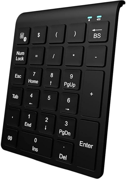 Kablosuz Bluetooth Numaralı Tuş Takımı, 27 Tuşlu, Dizüstü Bilgisayar Masaüstü Dijital Tuş Takımı, Fonksiyon Tuşlu Evrensel Klavye, Windows, Mac, Ios, Android ile Uyumlu Mini Numpad modelleri