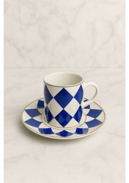 Star New Bone 6 Kişilik Kahve Fincan Takımı 90ML