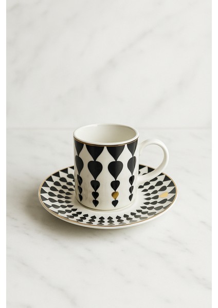 Damla New Bone 6 Kişilik Kahve Fincan Takımı 90ML fiyatları